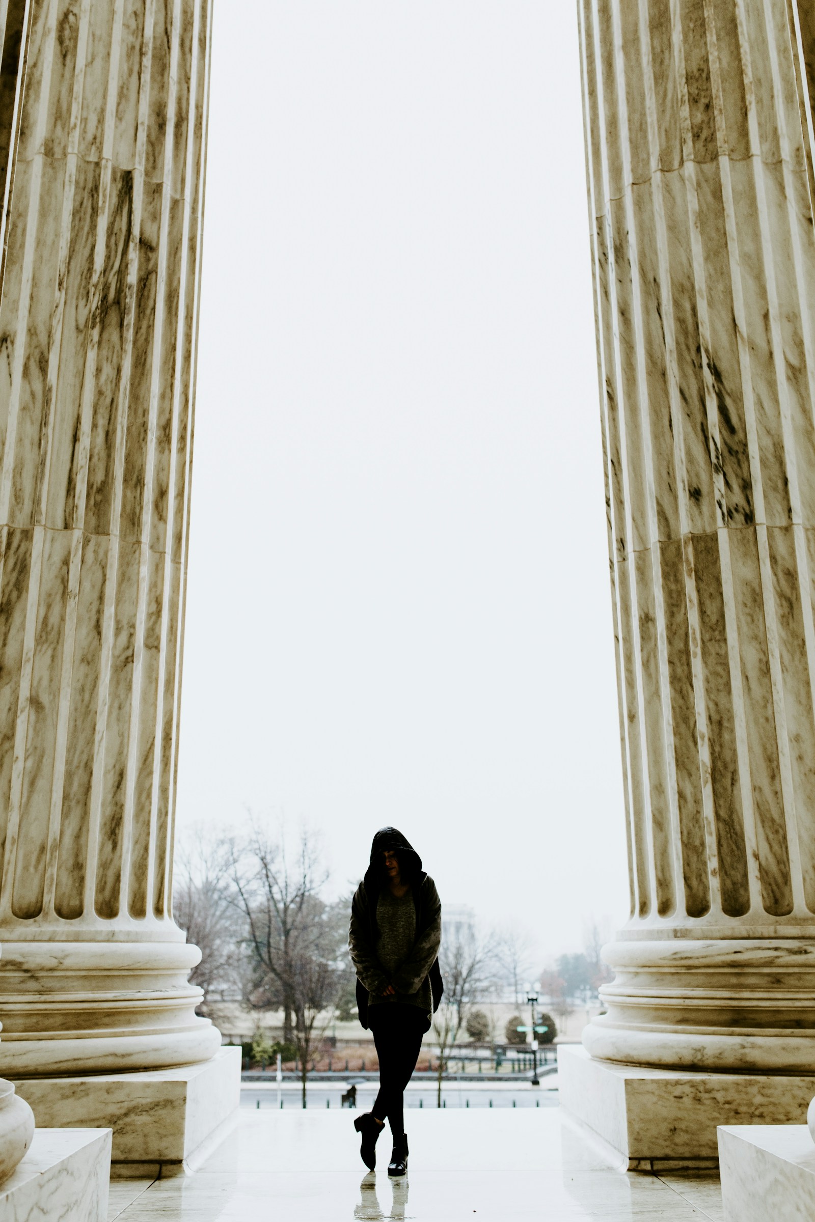 Stone columns on the United States Capitol grounds